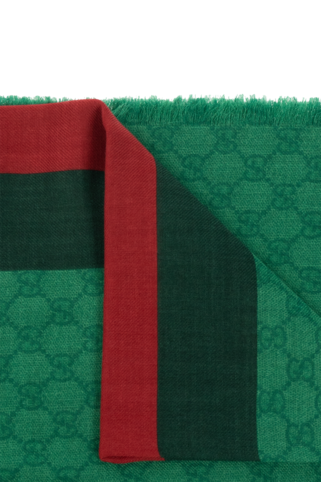 Gucci red discount green scarf